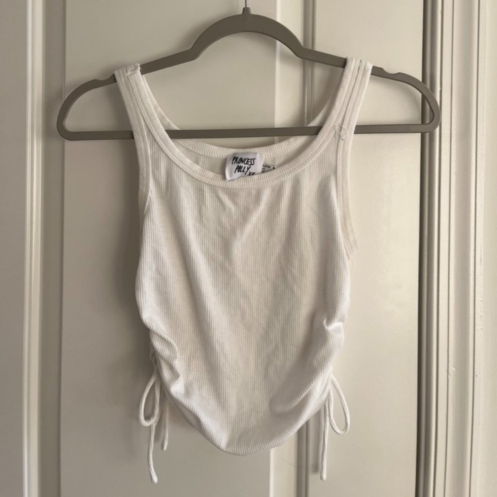 princess polly ribbed tie tank